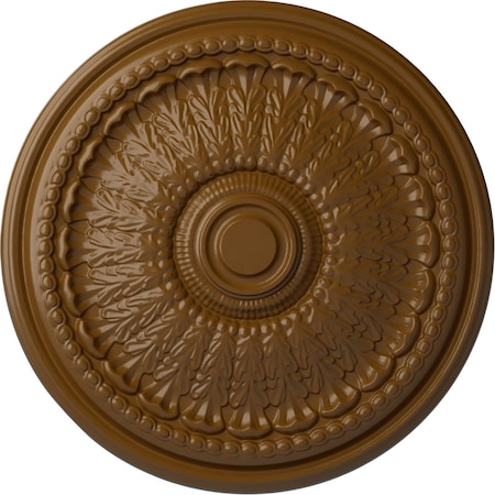 Brunswick Ceiling Medallion (Fits Canopies Up To 4 1/2), Hand-Painted Smokey Topaz, 27OD X 2 1/2P